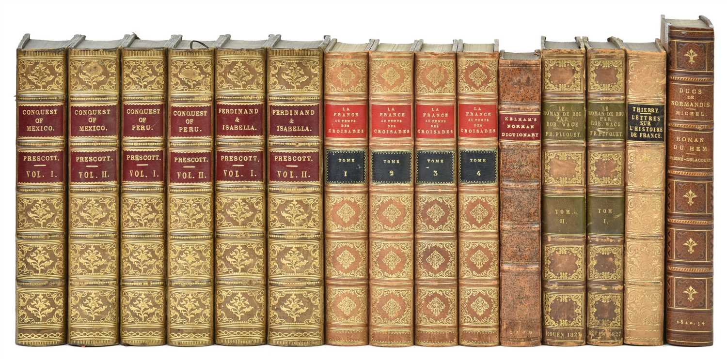 Lot 31 - Prescott (William H.). Conquest of Mexico, 1850 [and others, finely bound]