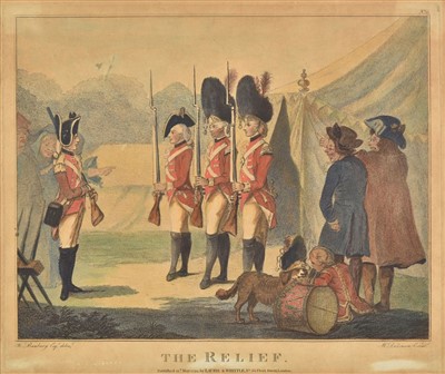Lot 159 - Bunbury (Henry William), Six military caricatures, circa 1790