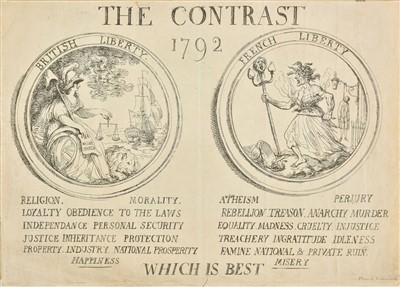 Lot 172 - Rowlandson (Thomas). The Contrast 1792