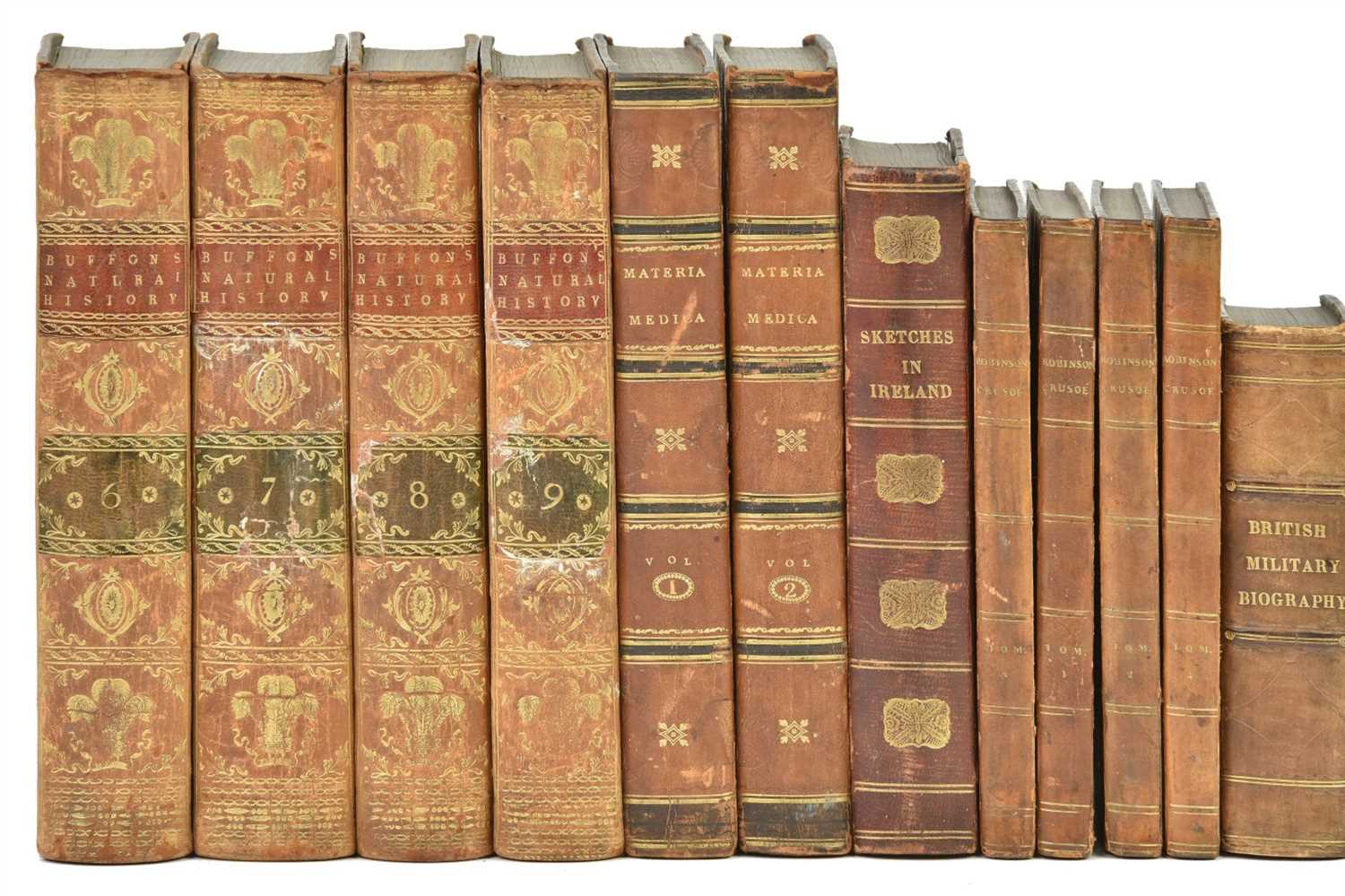 Lot 330 - Buffon (Georges Louis Leclerc, comte de). Natural History, 9 volumes, 1791 [and others]
