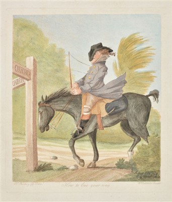 Lot 160 - Bunbury (Henry William). A collection of twenty-seven caricatures, circa 1790