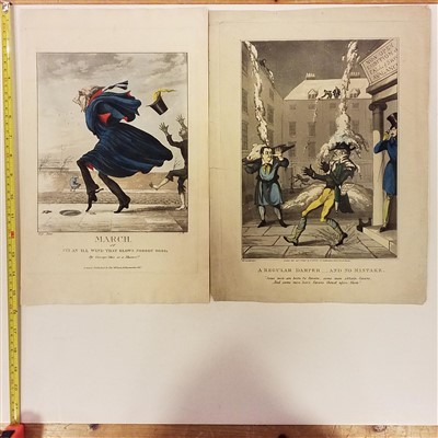 Lot 161 - Caricatures. A mixed collection of thirty-five caricatures, mostly 19th century