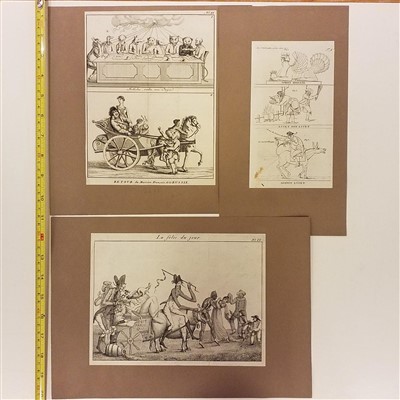 Lot 161 - Caricatures. A mixed collection of thirty-five caricatures, mostly 19th century