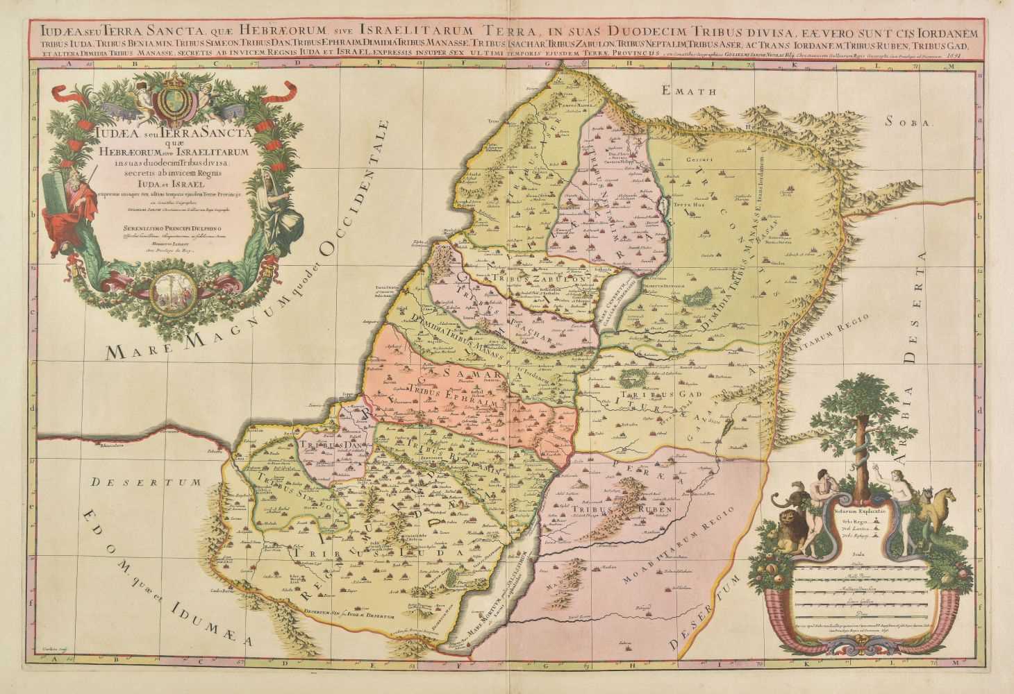 Lot 117 - Holy Land. Jaillot (Alexis-Hubert), Judea seu Terra Sancta..., 1691