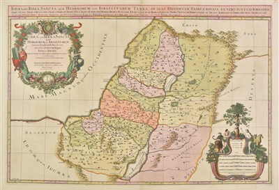 Lot 117 - Holy Land. Jaillot (Alexis-Hubert), Judea seu Terra Sancta..., 1691
