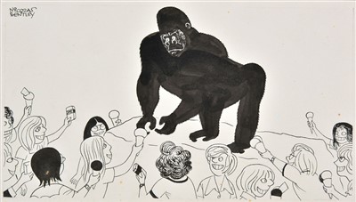Lot 185 - Bentley (Nicolas Clerihew, 1907-1978). Guy the gorilla, pen & ink drawing