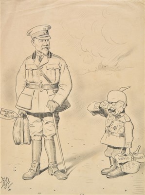 Lot 216 - Reed (Edward Tennyson, 1860-1933). 'George V and the Kaiser', pencil drawing