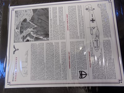 Lot 111 - Luftwaffe Fighter Aces Collection. An album containing 24 autographs of the pilots