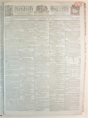 Lot 134 - Kentish Gazette, 1809