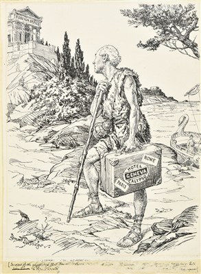 Lot 209 - Partridge (Bernard, 1861-1945). The Seafarer's Return, Ulysses, pen and ink drawing, 1934