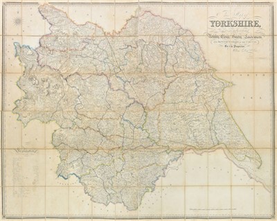 Lot 158 - Yorkshire. Hobson (William Colling), Map of Yorkshire, 1845