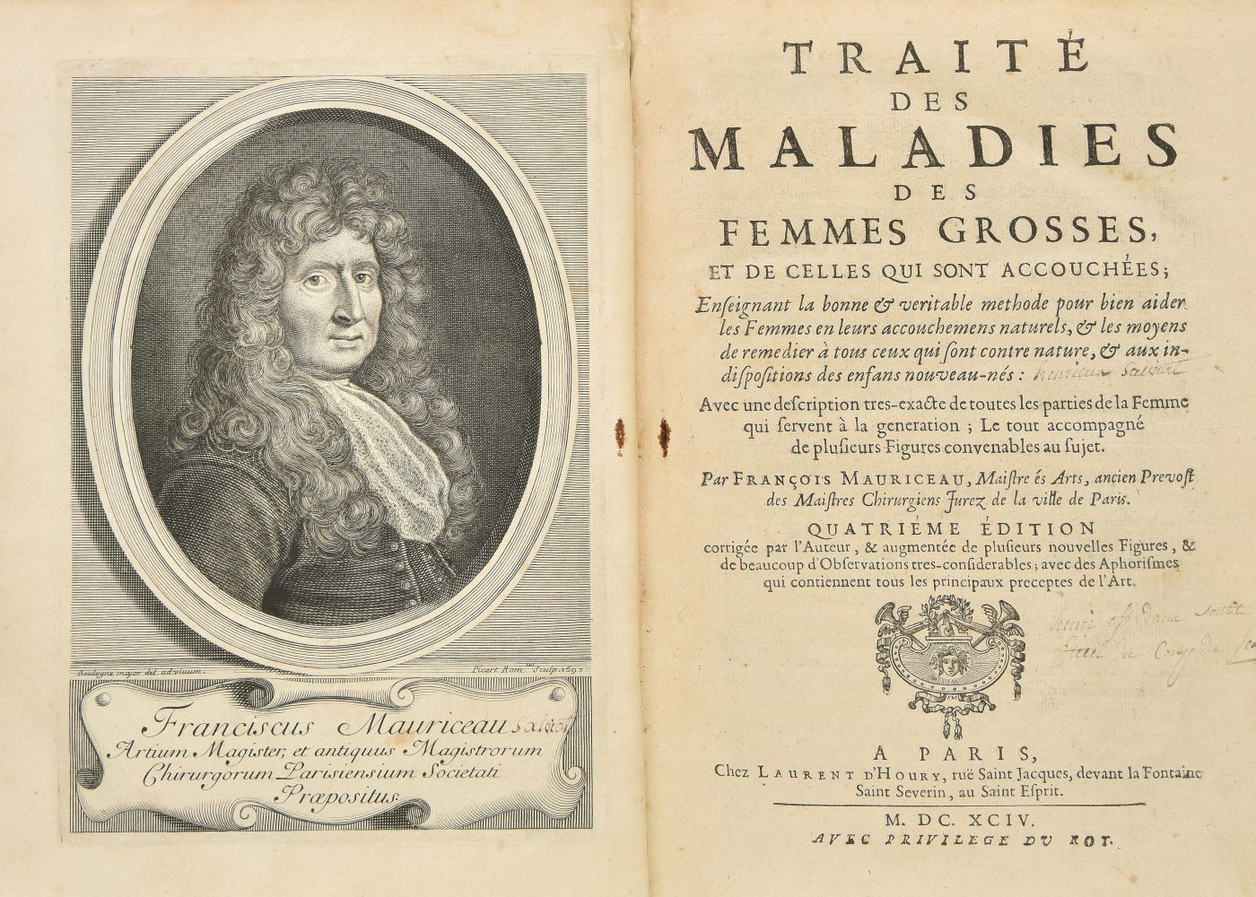 Lot 372 - Mauriceau (François). Traité des Maladies