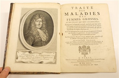 Lot 372 - Mauriceau (François). Traité des Maladies des Femmes Grosses, 1694
