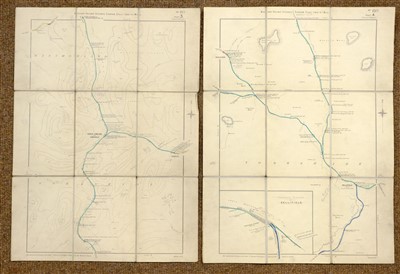 Lot 136 - Railway maps. Fifteen maps of the Midlands and Yorkshire, mostly late 19th and early 20th century