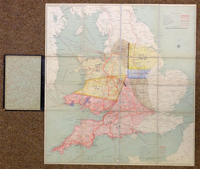 Lot 136 - Railway maps. Fifteen maps of the Midlands and Yorkshire, mostly late 19th and early 20th century