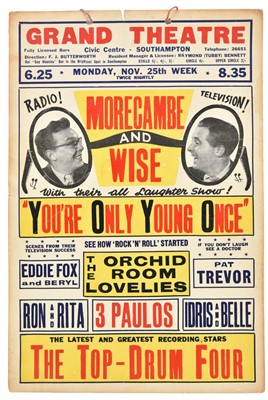 Lot 253 - Morecambe & Wise. A printed poster for Morecambe and Wise, [1957]