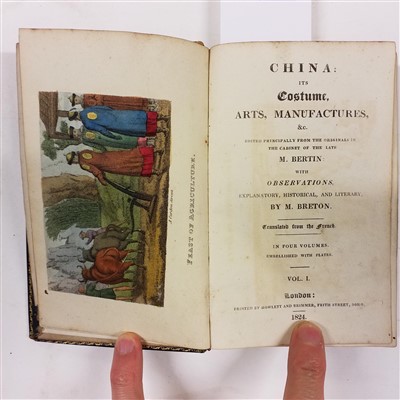 Lot 10 - Breton de la Martinière (Jean-Baptiste). China: its Costume, Arts, Manufactures, 1824