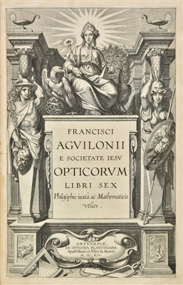 Lot 354 - Aguilon (François d'). Opticorum libri sex, 1st edition, Plantin, 1613