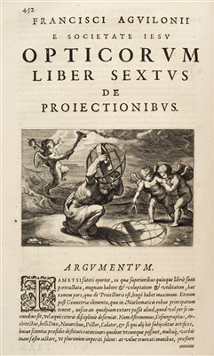 Lot 354 - Aguilon (François d'). Opticorum libri sex, 1st edition, Plantin, 1613