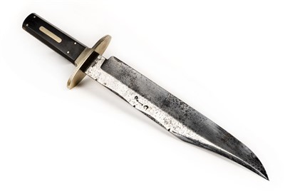 Lot 178 - Bowie knife. A Victorian bowie knife by Jonathan Crookes