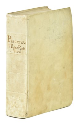 Lot 54 - Piacenza (Franceso). L'Egeo Redivivo, 1st edition, Modena, 1688