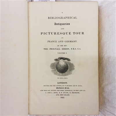 Lot 164 - Dibdin (Thomas Frognall). A Bibliographical Antiquarian Tour in France and Germany, 3 volumes, 1821