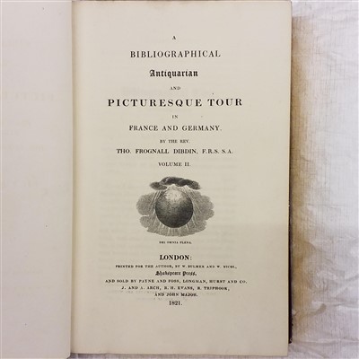 Lot 164 - Dibdin (Thomas Frognall). A Bibliographical Antiquarian Tour in France and Germany, 3 volumes, 1821