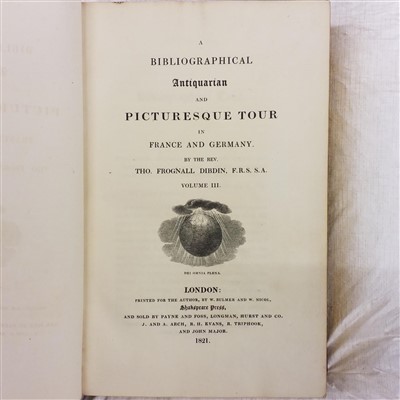 Lot 164 - Dibdin (Thomas Frognall). A Bibliographical Antiquarian Tour in France and Germany, 3 volumes, 1821