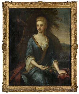 Lot 231a - English School. Portrait of Mary Ann Peloquin (1706-1778)