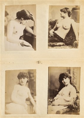 Lot 100 - Nudes. Album of female nudes, c. 1880