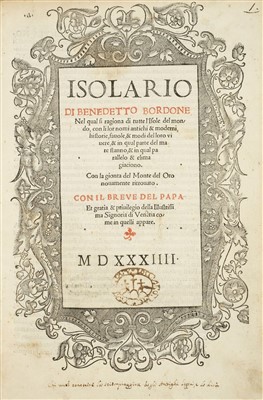 Lot 9 - Bordone (Benedetto). Isolario, 2nd edition, 1534