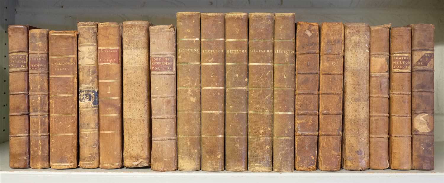 Lot 93 - Bible [Greek]. Novum testamentum, 2 volumes, Jacob Tonson and John Watts, 1714, & others