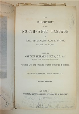 Lot 60 - McClure (Robert). The Discovery of the North West Passage, 2nd edition, 1857