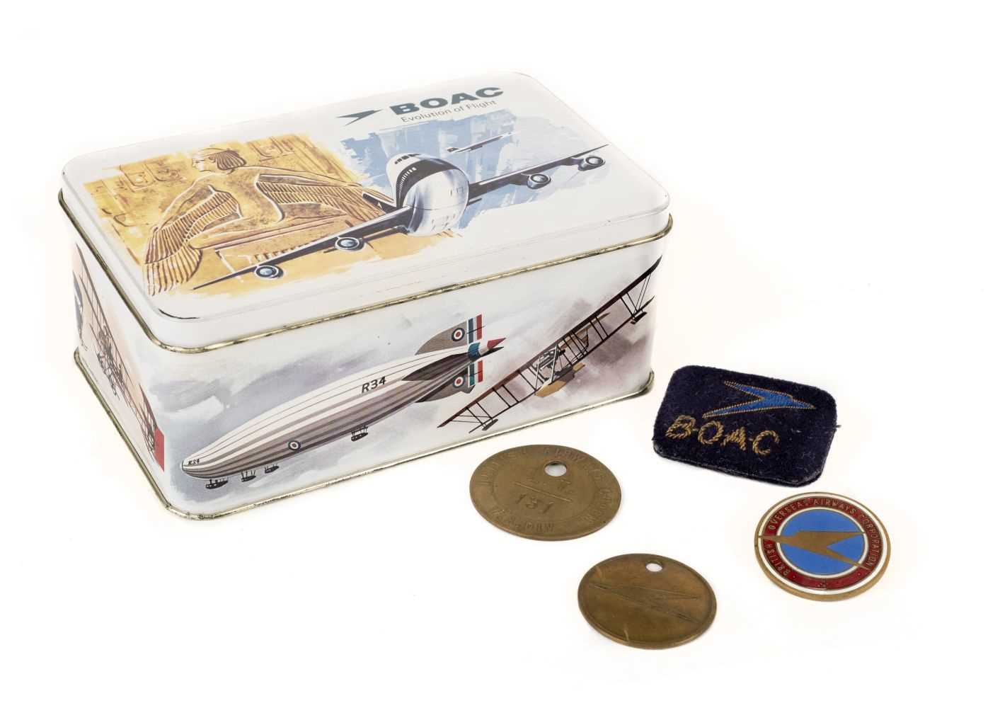 Lot 52 - BOAC. A British Overseas Airways Corporation enamelled badge