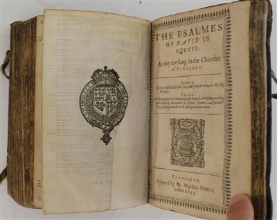 Lot 251 - Bible [English]. Holy Bible Containing the Old Testament and the New, Edinburgh: Robert Young, 1637