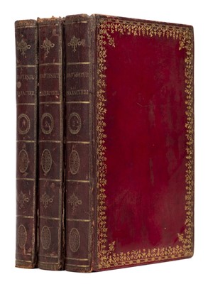 Lot 223 - Shaftsbury (Anthony, Earl of). Characteristicks of Men, Manners, Opinions, Times, 3 volumes, 1773