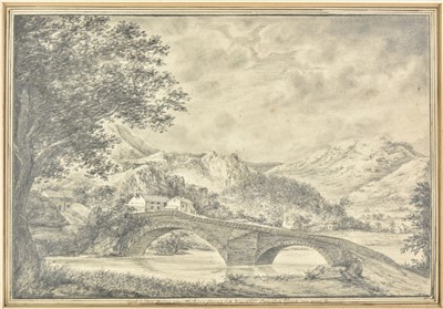 Lot 291 - Campbell (John Henry, 1757-1828). Crooked Top'd Bridge over the River flowing into Ulswater, 1792