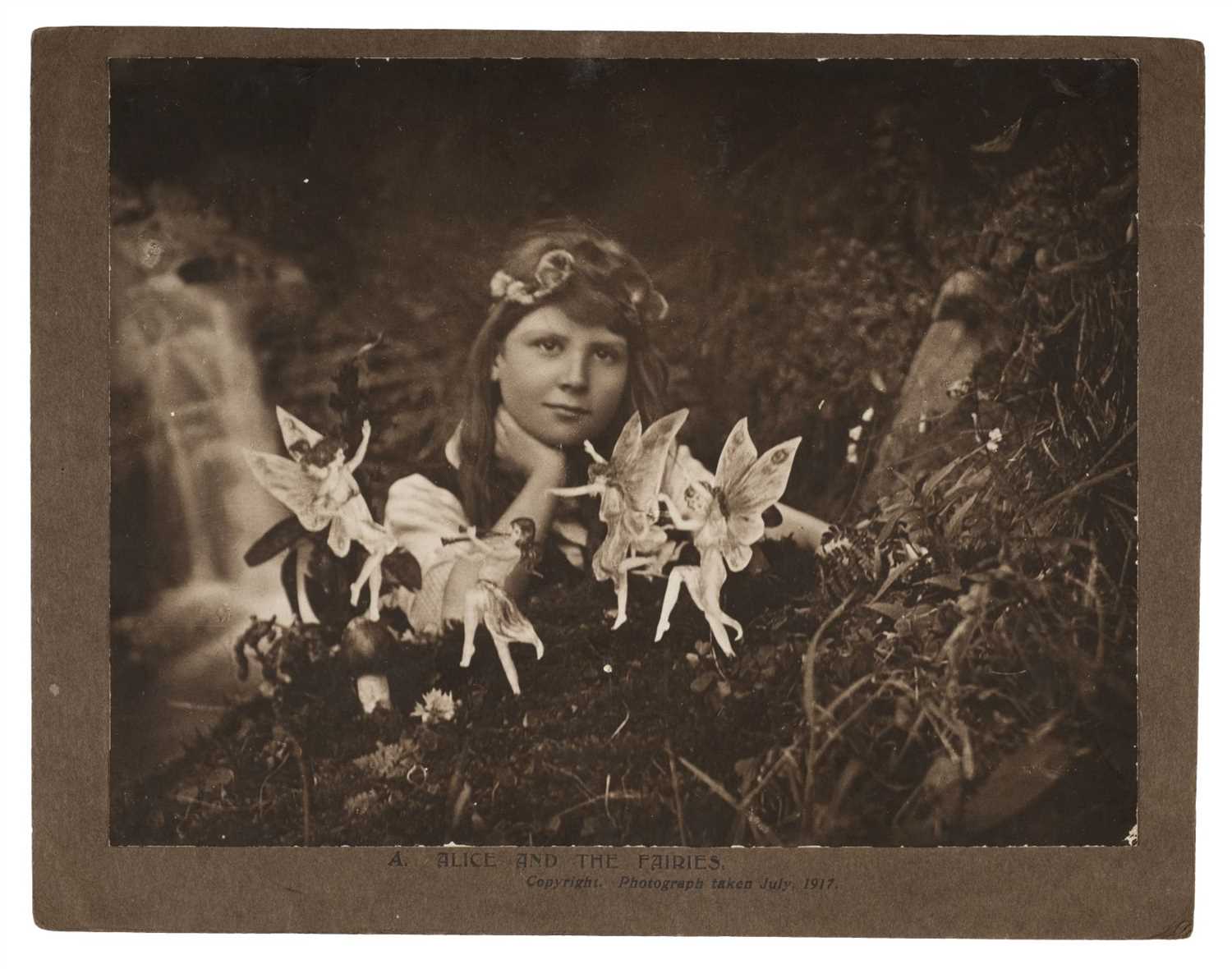 Lot 241 - Cottingley Fairies. Alice and the Fairies [and] Iris and the Gnome, July & September 1917