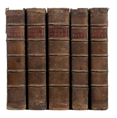Lot 357 - Bacon (Francis). Works, 5 volumes, 1765