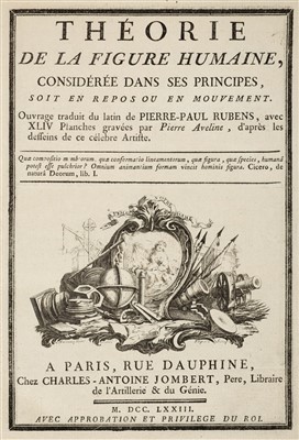 Lot 386 - Rubens (Peter Paul). Theorie de la Figure Humaine, Paris, 1773
