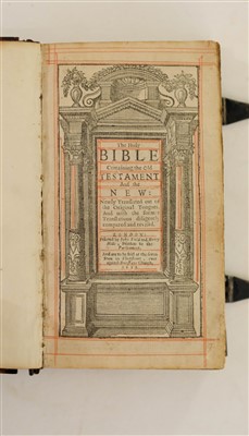 Lot 255 - Bible [English]. The Holy Bible, London: John Field & Henry Hills, Printers to the Parliament, 1659