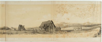 Lot 83 - New Zealand. Folding Panorama of Auckland. circa 1870
