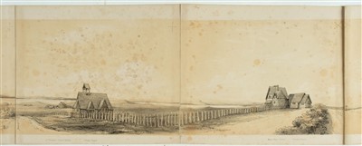 Lot 83 - New Zealand. Folding Panorama of Auckland. circa 1870