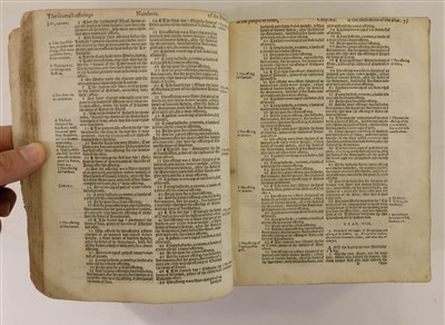 Lot 244 - Bible [English]. The Bible, London: Robert Barker, 1615