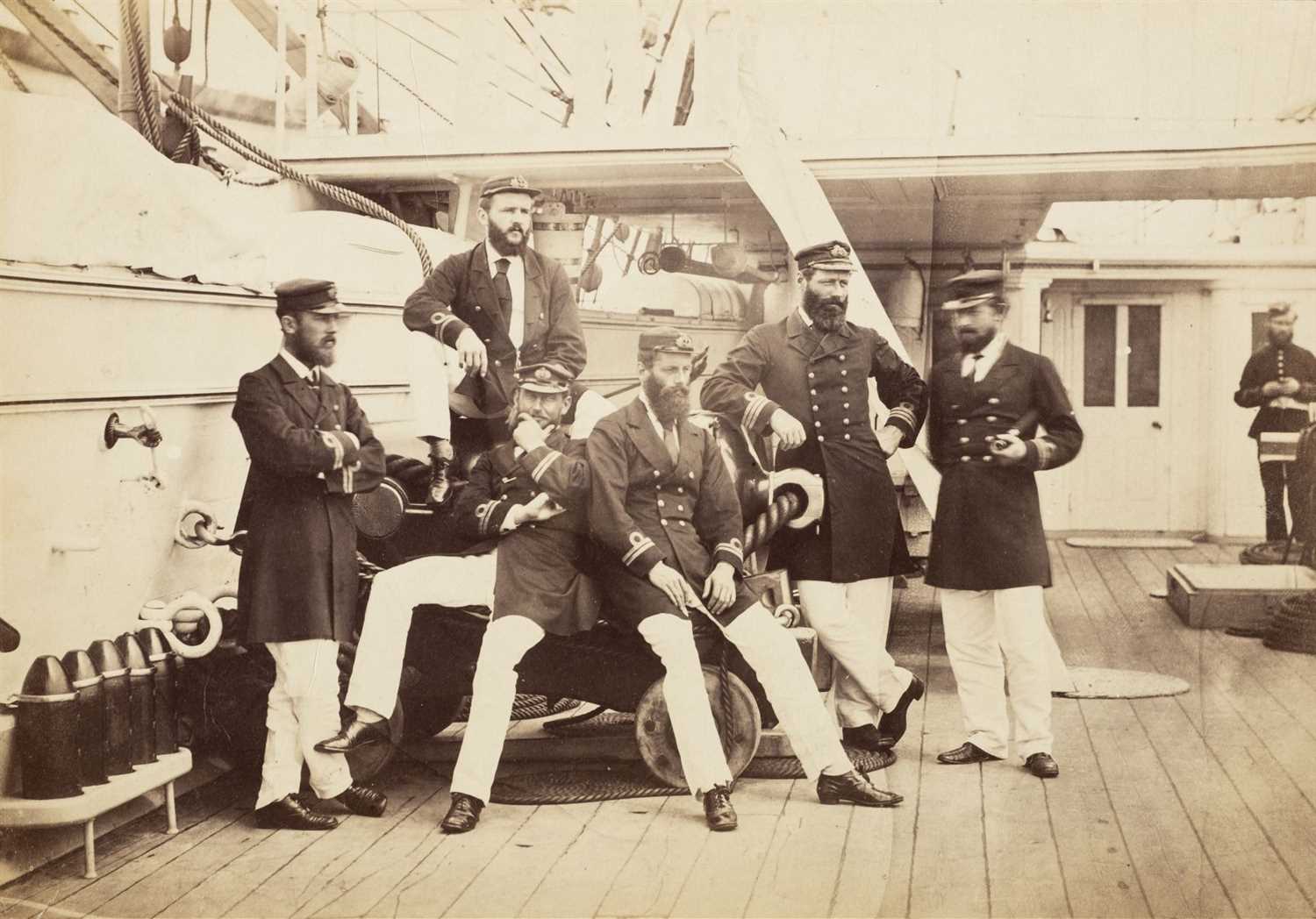 Lot 93 - Naval Album. A photograph album compiled by Francis Edmond Groube and descendants, c. 1867-1910