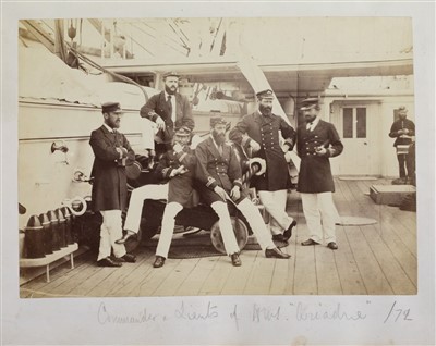 Lot 93 - Naval Album. A photograph album compiled by Francis Edmond Groube and descendants, c. 1867-1910