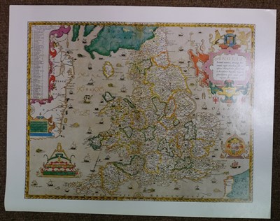 Lot 8 - Saxton (Christopher), Twenty-five maps, [1579 but 20th century reproductions]