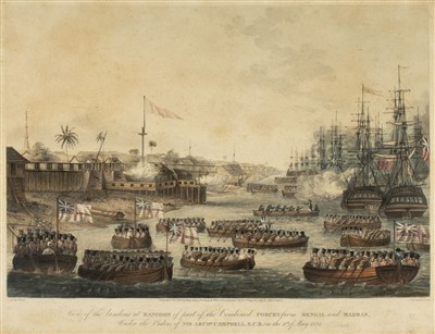 Lot 82 - Moore (Lieut. Joseph). Views of Rangoon, circa 1826