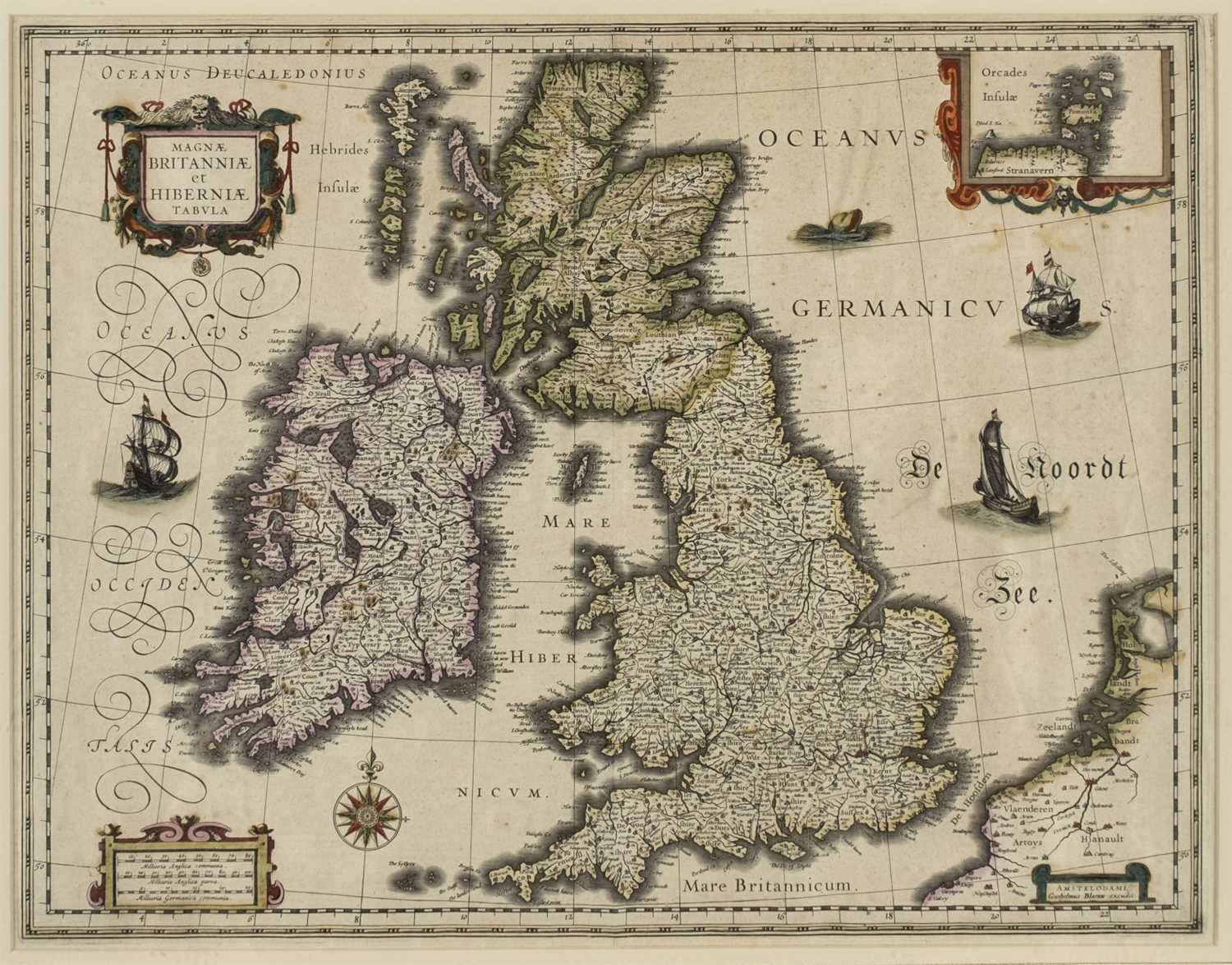Lot 13 - British Isles. Blaeu (G.), Magnae Britanniae..., [1631 or later]