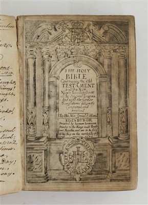 Lot 252 - New Testament [English]. The New Testament..., Edinburgh: Printed by Evan Tyler, 1648